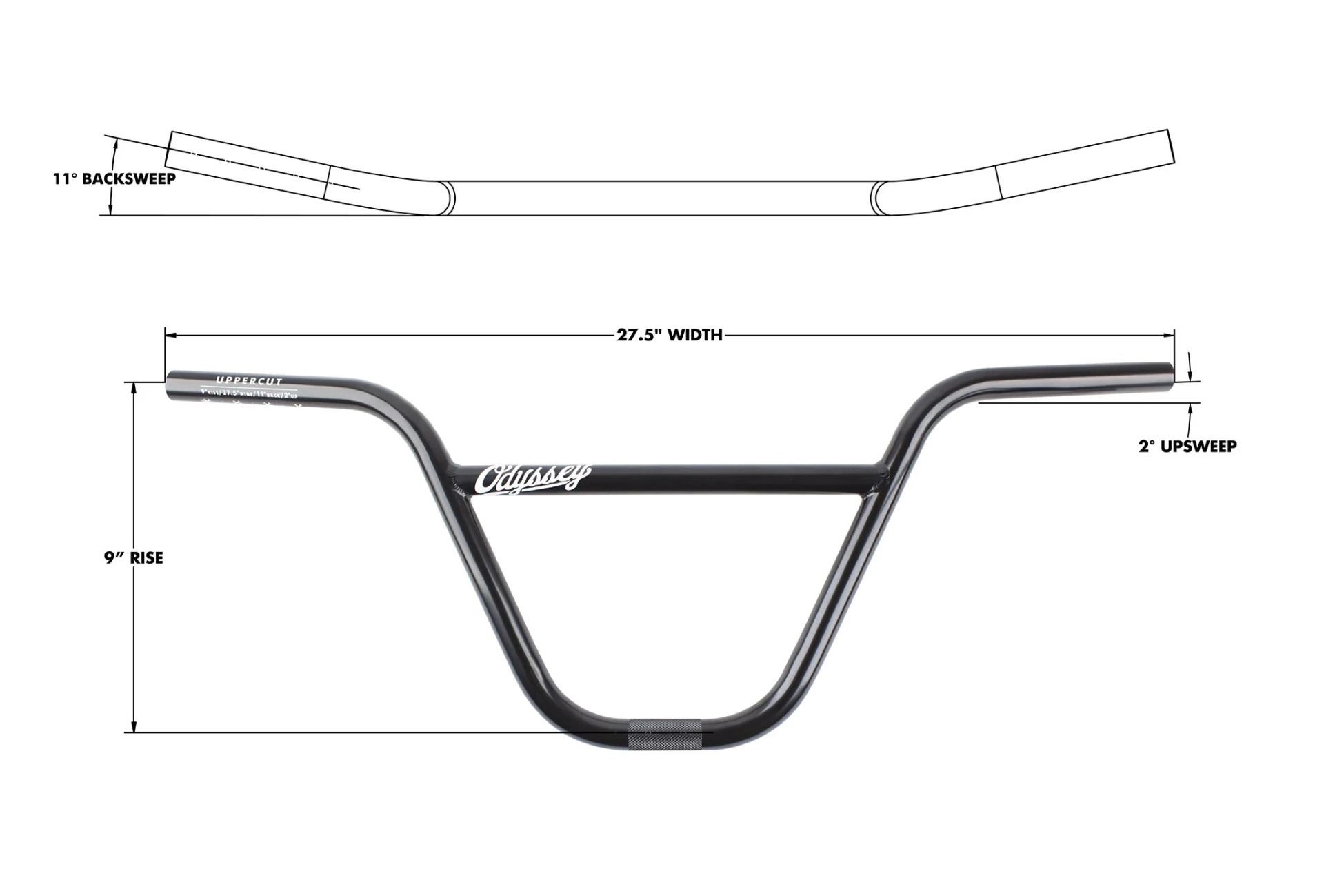 Руль Odyssey uppercut 9″ bar